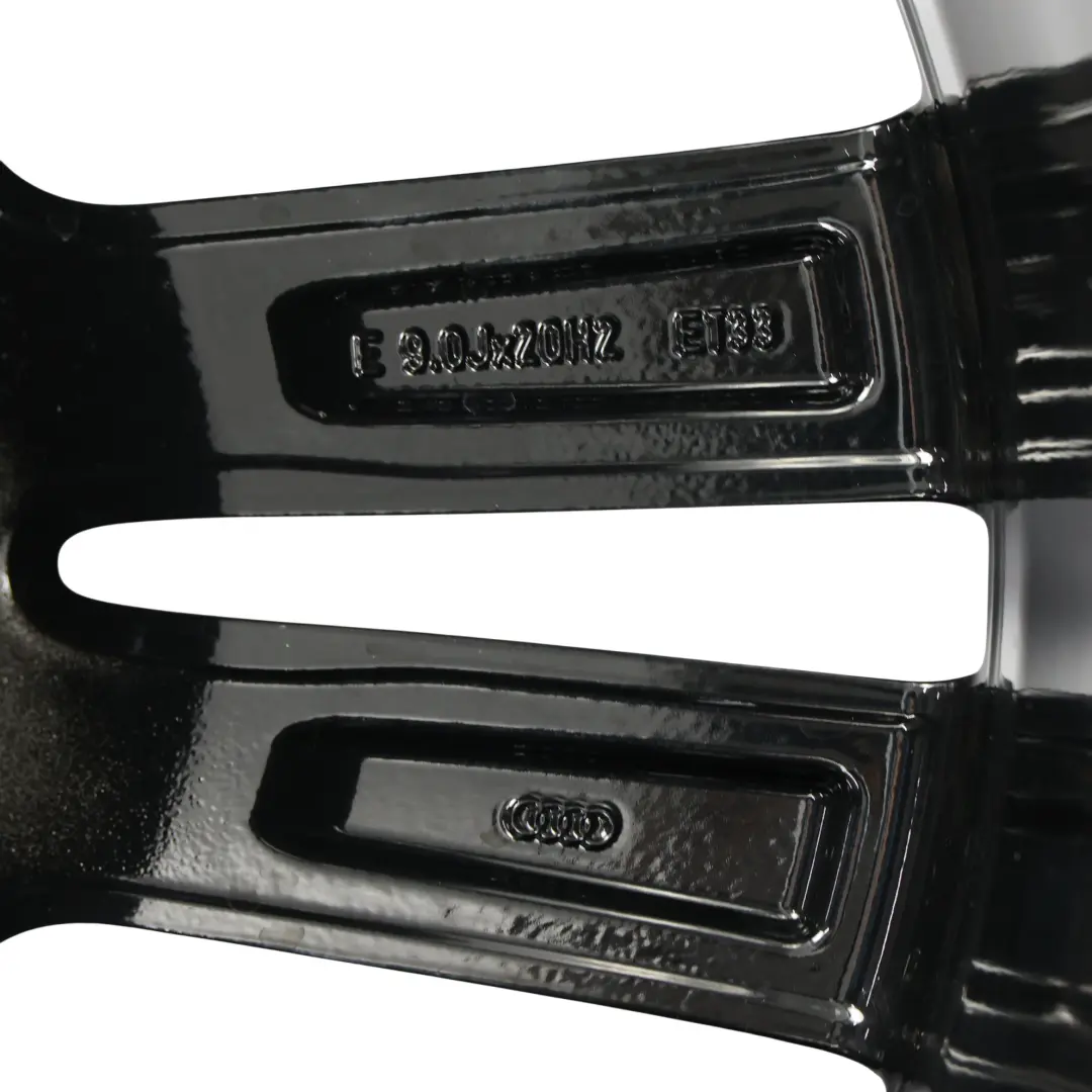 Audi Q7 4M Black Wheel Alloy Rim 20" 9J ET:33 Double Star Spoke - SKU 4M0601025H-7 - Part number 4M0601025H