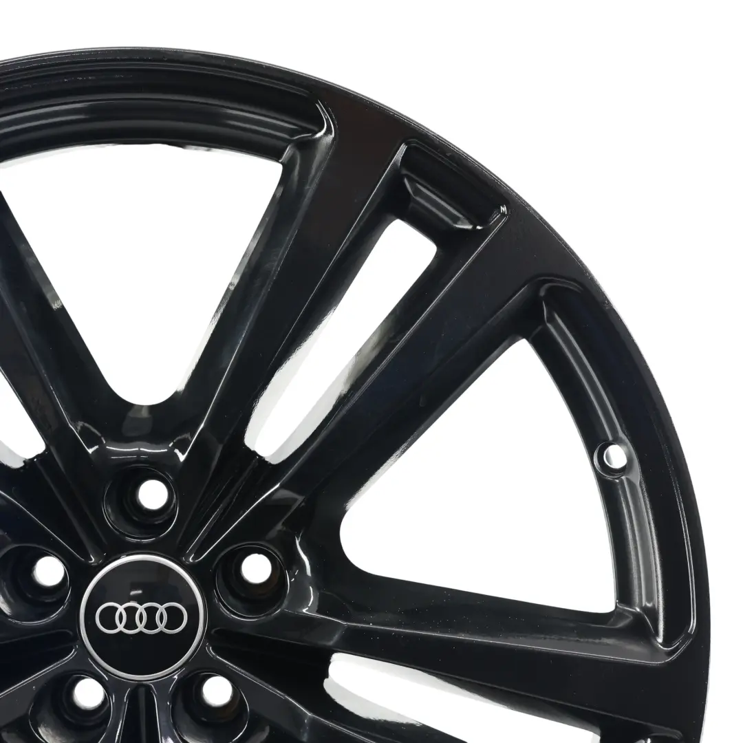 Audi Q7 4M Black Wheel Alloy Rim 20" 9J ET:33 Double Star Spoke - SKU 4M0601025H-7 - Part number 4M0601025H