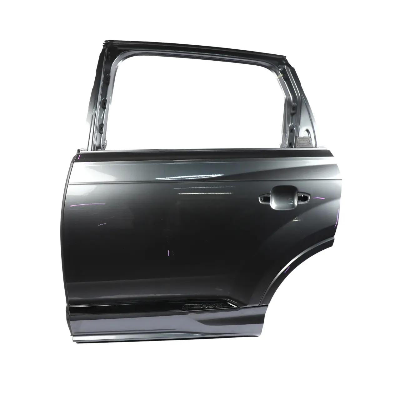 Audi Q7 4M Rear Door Left N/S Daytona Grey Pearl Effect - Z7S
