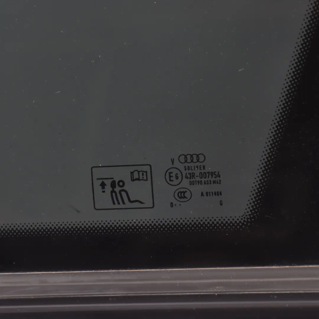 Mk2 4M Window Glass C Pillar Rear Right O/S Tinted AS3 to Audi Q7 with Part number 4M0845298AA Audi Q7 Mk2 4M Window Glass C Pillar Rear Right O/S Tinted AS3 - SKU 4M0845298AA-1 - Part number 4M0845298AA