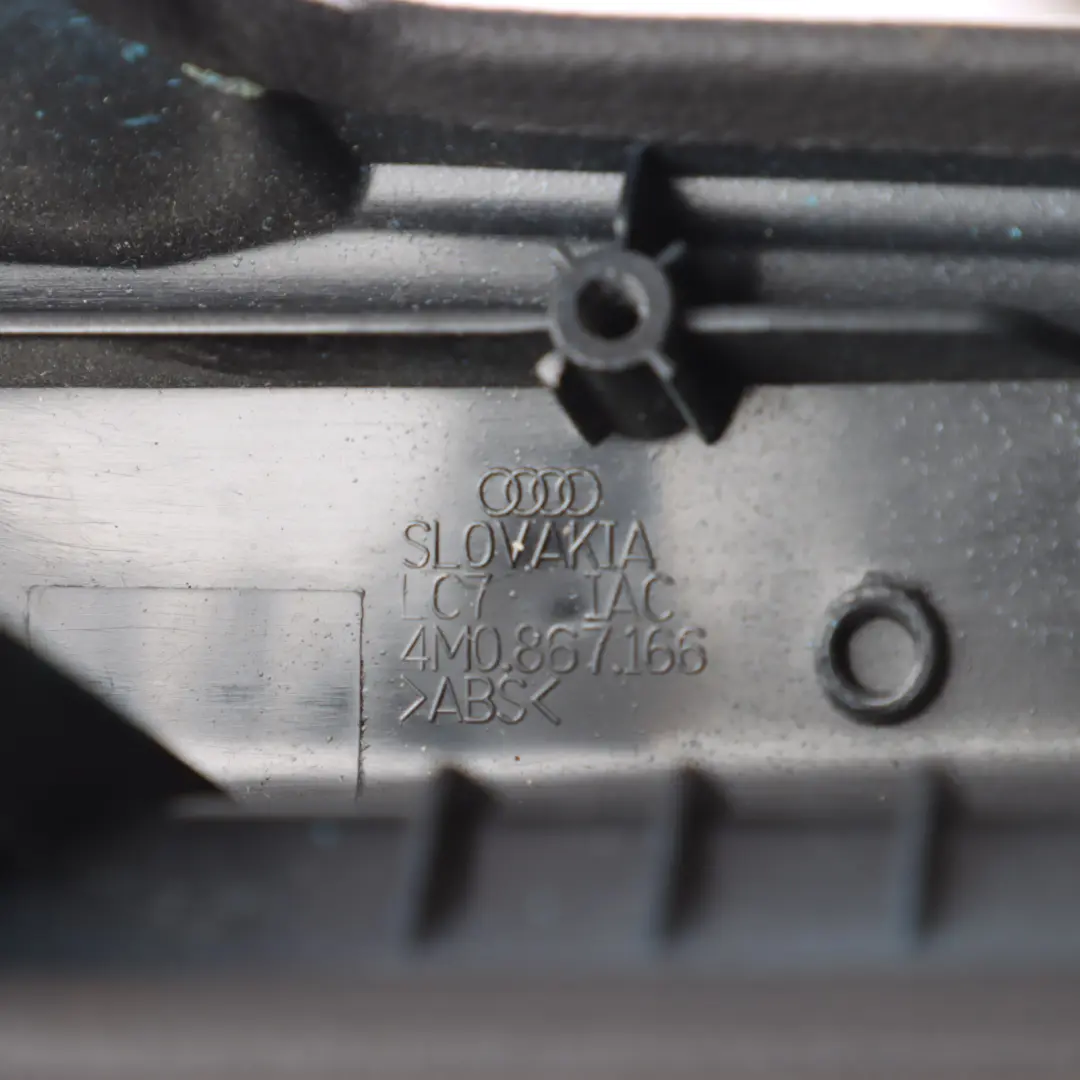 Audi Q7 4M Front Door Armrest Arm Rest Cover Panel Trim Right O/S - SKU 4M0867166 - Part number 4M0867166