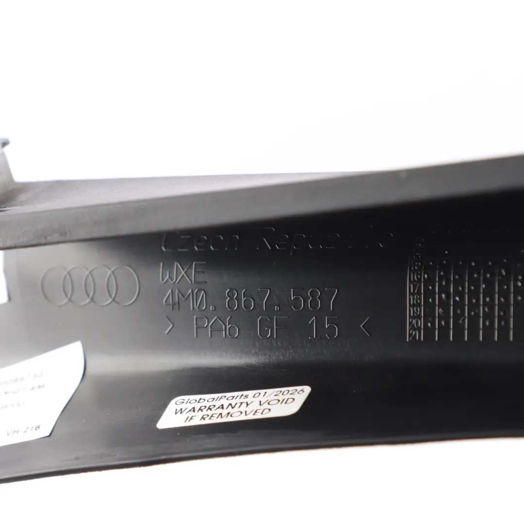 Audi Q7 4M Moldura Marco Ventana Puerta Delantera Izquierda - SKU 4M0867587 - Número de pieza 4M0867587