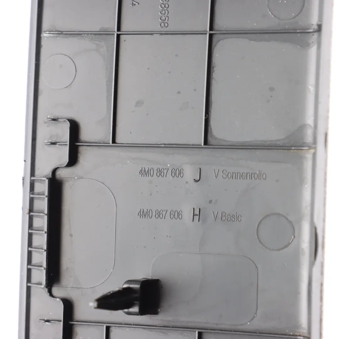 Audi Q7 Rear Lid Trim Panel Upper Tailgate Boot Centre Soul Black - SKU 4M0867606H - Part number 4M0867606H