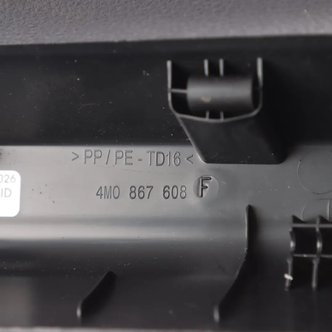 Audi Q7 4M Rear Boot Tailgate Trim Panel Cover Black Right O/S - SKU 4M0867608F - Part number 4M0867608F