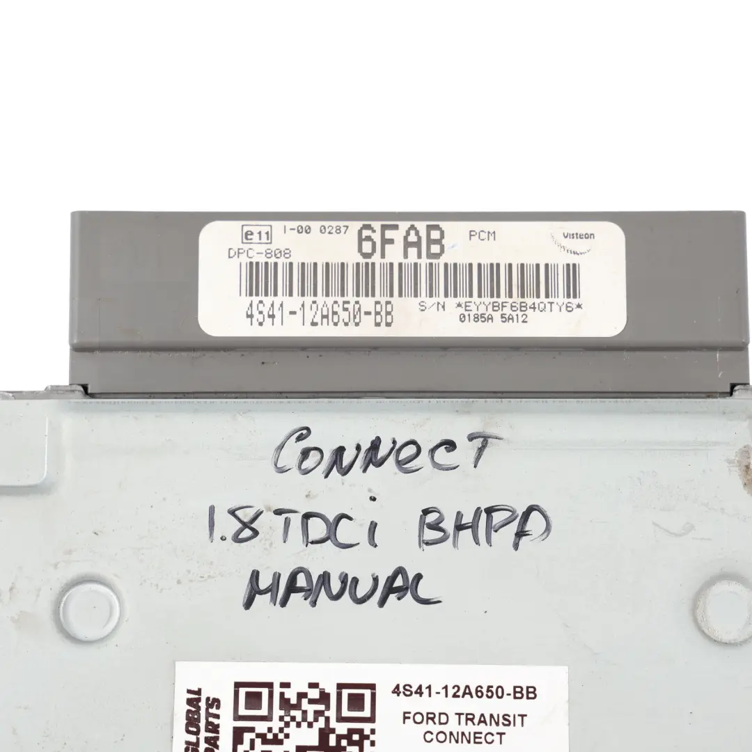 Module Commande Moteur ECU Manuel pour Ford Transit Connect 1.8 TDCI à propos du numéro de pièce 4S41-12A650-BB Ford Transit Connect 1.8 TDCI Module Commande Moteur ECU Manuel - SKU 4S41-12A650-BB - Numéro de pièce 4S41-12A650-BB