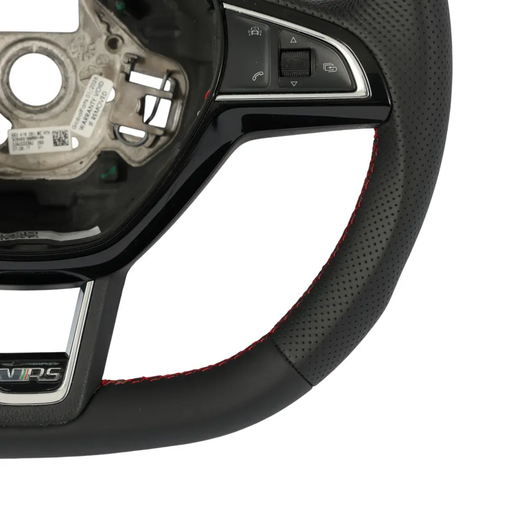 Skoda Octavia III VRS Steering Wheel NEW Black Leather Paddle Shift - SKU 5E0419091BC-1 - Part number 5E0419091BC