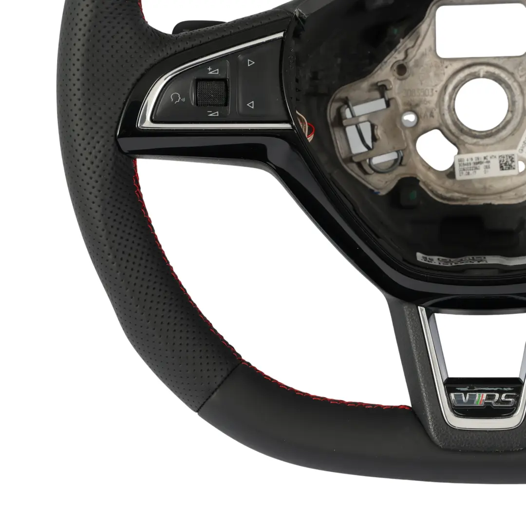 VRS Steering Wheel NEW Black Leather Paddle Shift to Skoda Octavia III with Part number 5E0419091BC Skoda Octavia III VRS Steering Wheel NEW Black Leather Paddle Shift - SKU 5E0419091BC-1 - Part number 5E0419091BC