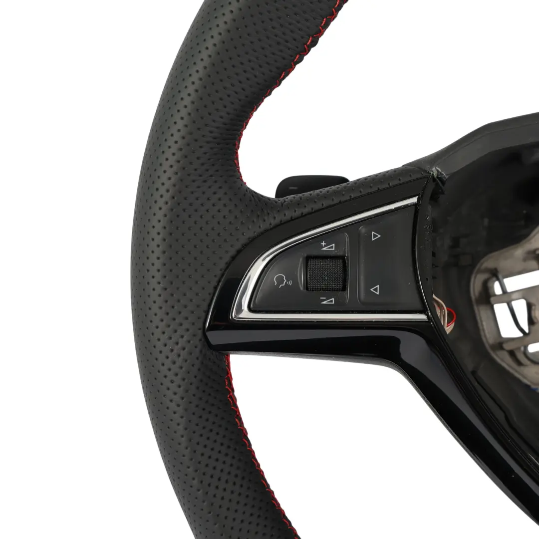 VRS Steering Wheel NEW Black Leather Paddle Shift to Skoda Octavia III with Part number 5E0419091BC Skoda Octavia III VRS Steering Wheel NEW Black Leather Paddle Shift - SKU 5E0419091BC-1 - Part number 5E0419091BC