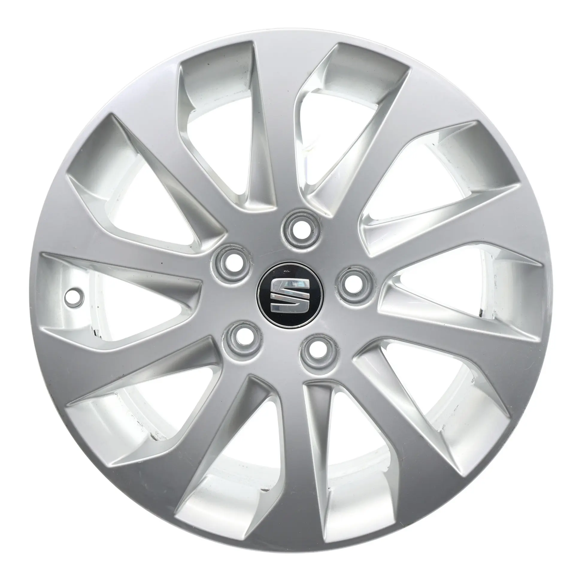 Seat Leon Mk3 5F Jante Alliage Argentée 16" 6,5J ET:46 Rayons Étoile 5F0601025A