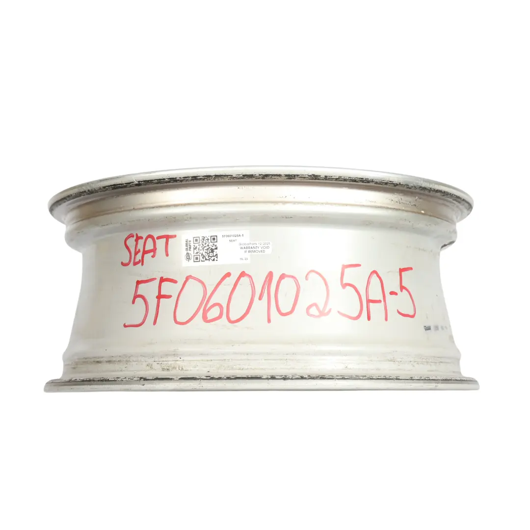 Mk3 5F Silver Wheel Rim Alloy 16" 6,5J ET:46 Star Spoke to Seat Leon with Part number 5F0601025A Seat Leon Mk3 5F Silver Wheel Rim Alloy 16" 6,5J ET:46 Star Spoke - SKU 5F0601025A-5 - Part number 5F0601025A