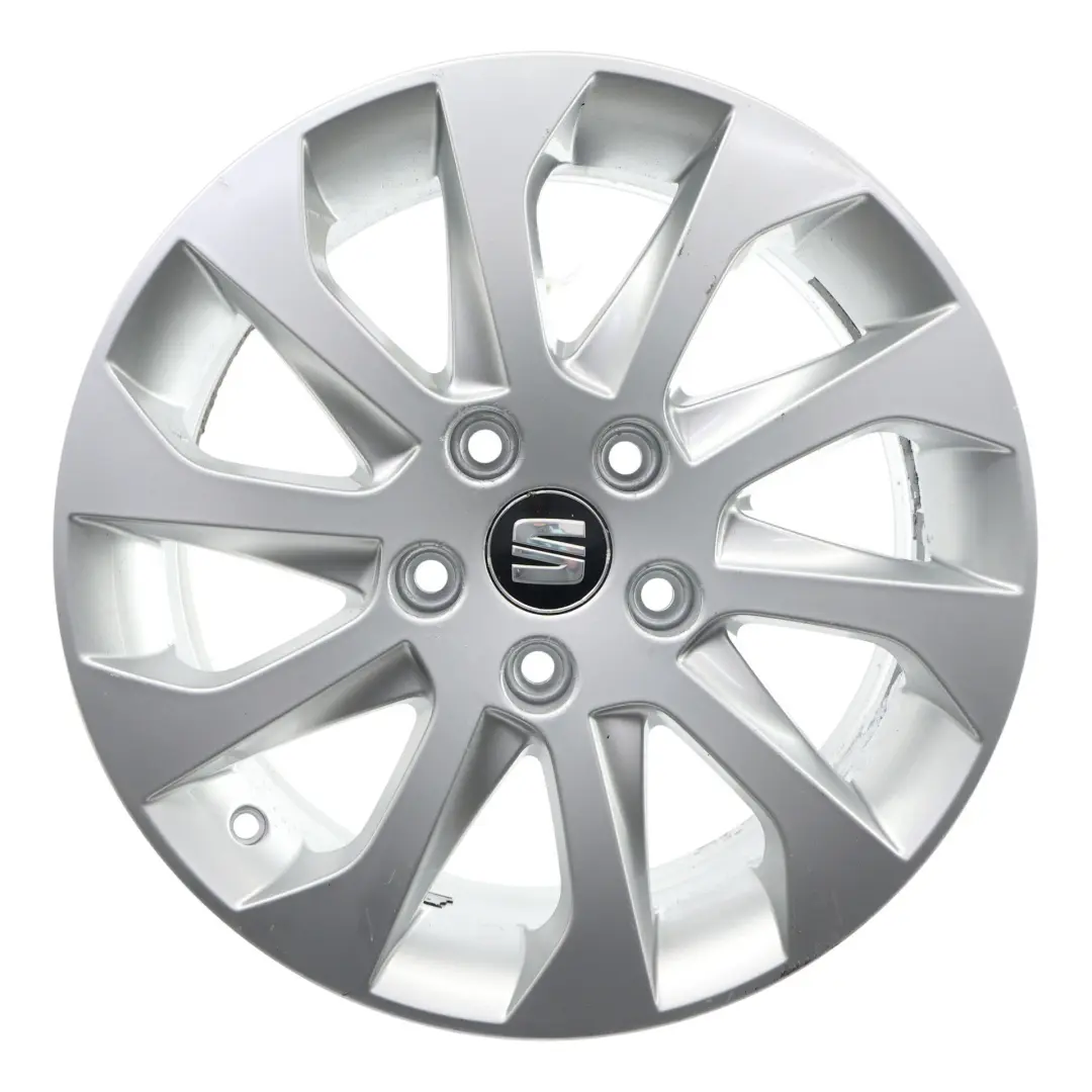 Mk3 5F Silber Felge Alloy 16" 6,5J ET:46 Sternspeiche für Seat Leon mit Teilenummer 5F0601025A Seat Leon Mk3 5F Silber Felge Alloy 16" 6,5J ET:46 Sternspeiche - SKU 5F0601025A-6 - Teilenummer 5F0601025A