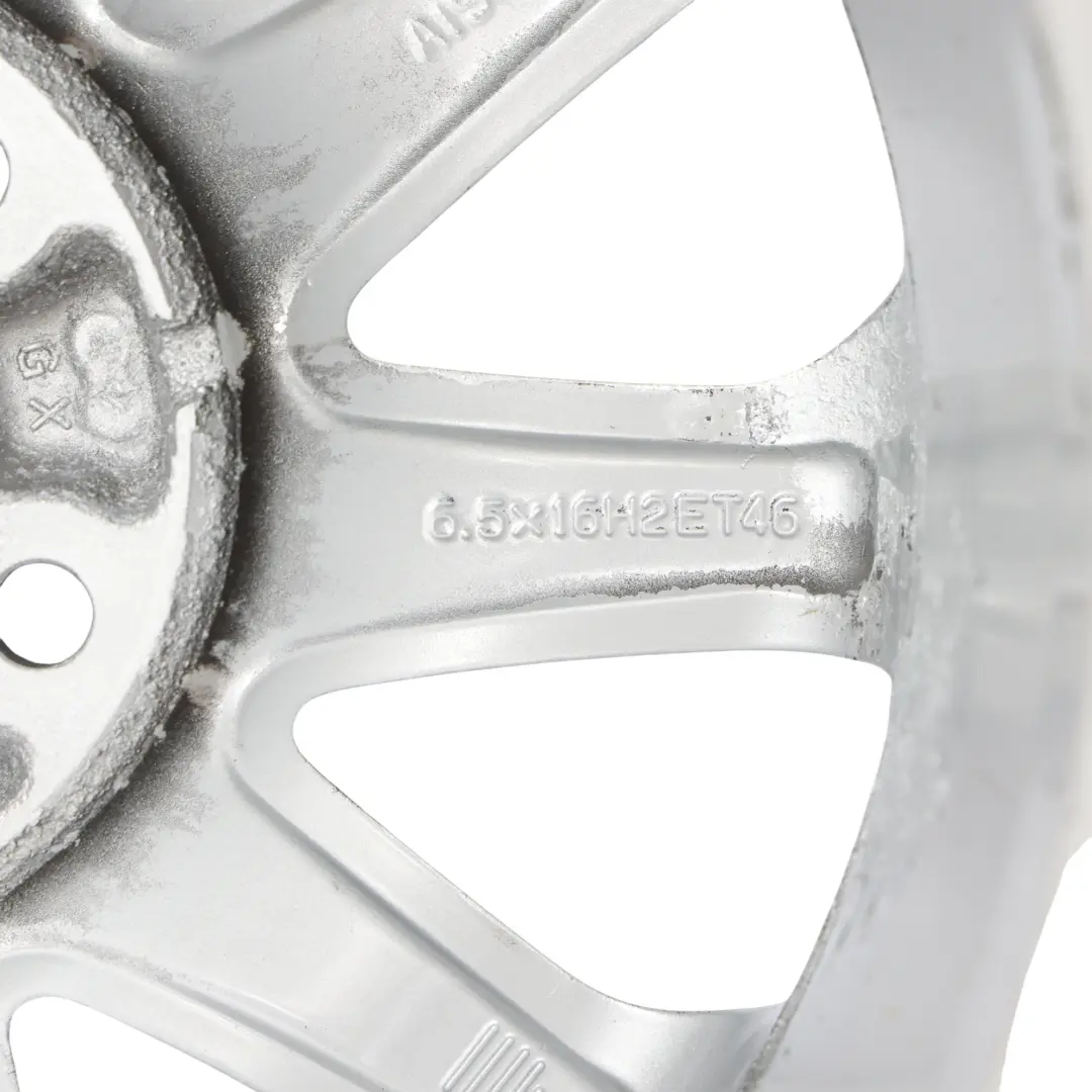 Mk3 5F Silber Felge Alloy 16" 6,5J ET:46 Sternspeiche für Seat Leon mit Teilenummer 5F0601025A Seat Leon Mk3 5F Silber Felge Alloy 16" 6,5J ET:46 Sternspeiche - SKU 5F0601025A-6 - Teilenummer 5F0601025A
