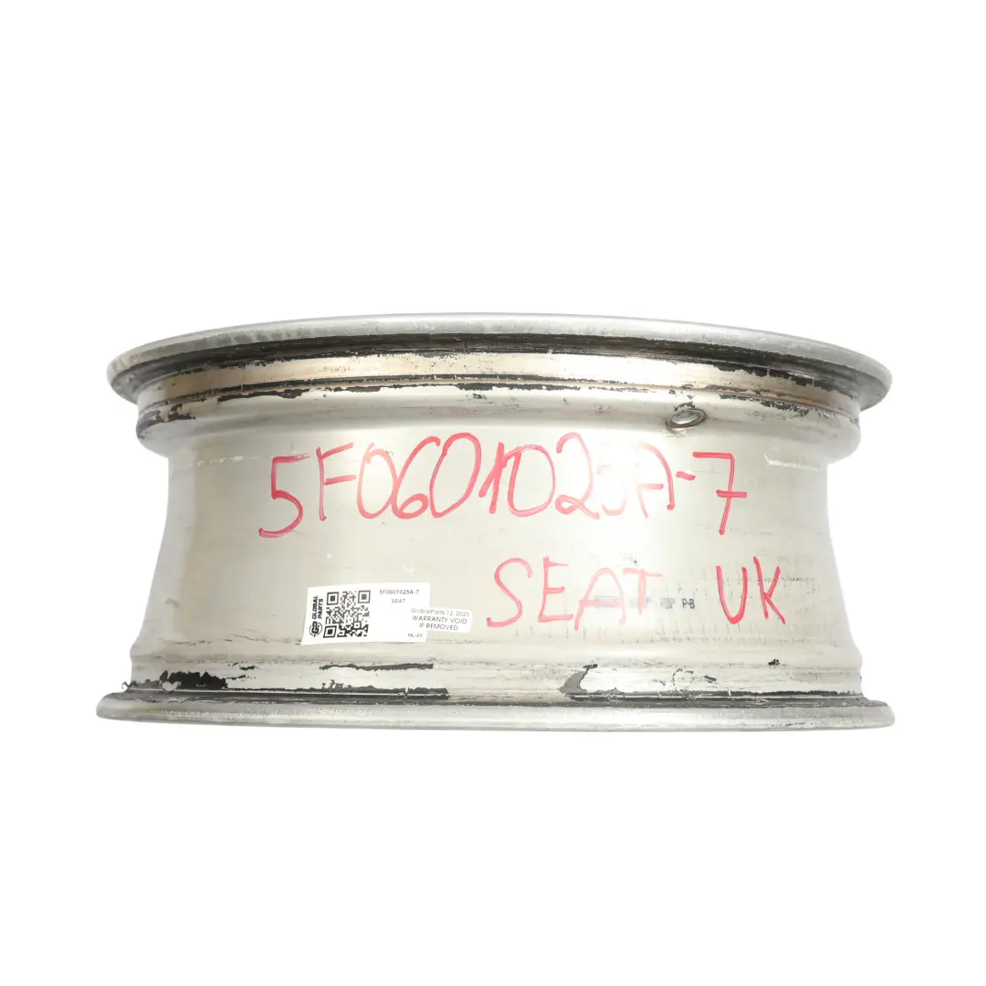 Mk3 5F Silver Wheel Rim Alloy 16" 6,5J ET:46 Star Spoke to Seat Leon with Part number 5F0601025A Seat Leon Mk3 5F Silver Wheel Rim Alloy 16" 6,5J ET:46 Star Spoke - SKU 5F0601025A-7 - Part number 5F0601025A