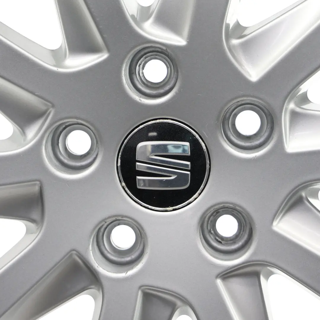 Mk3 5F Silver Wheel Rim Alloy 16" 6,5J ET:46 Star Spoke to Seat Leon with Part number 5F0601025A Seat Leon Mk3 5F Silver Wheel Rim Alloy 16" 6,5J ET:46 Star Spoke - SKU 5F0601025A-7 - Part number 5F0601025A
