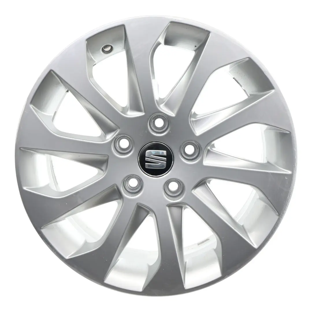 Mk3 5F Silver Wheel Rim Alloy 16" 6,5J ET:46 Star Spoke to Seat Leon with Part number 5F0601025A Seat Leon Mk3 5F Silver Wheel Rim Alloy 16" 6,5J ET:46 Star Spoke - SKU 5F0601025A-8 - Part number 5F0601025A