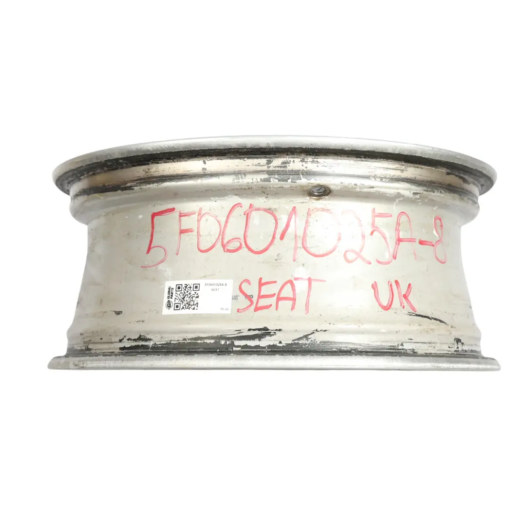 Mk3 5F Silver Wheel Rim Alloy 16" 6,5J ET:46 Star Spoke to Seat Leon with Part number 5F0601025A Seat Leon Mk3 5F Silver Wheel Rim Alloy 16" 6,5J ET:46 Star Spoke - SKU 5F0601025A-8 - Part number 5F0601025A