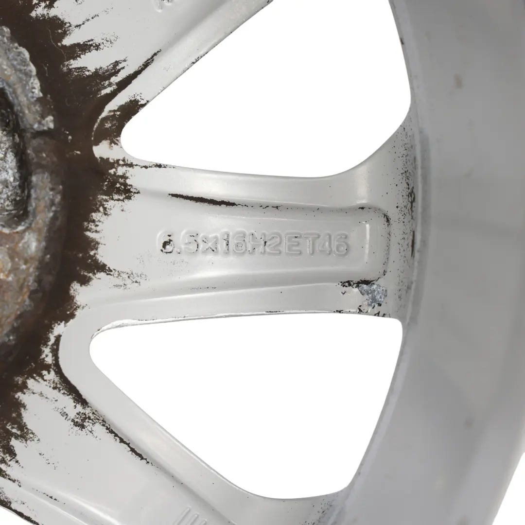 Seat Leon Mk3 5F Silver Wheel Rim Alloy 16" 6,5J ET:46 Star Spoke - SKU 5F0601025A-8 - Part number 5F0601025A