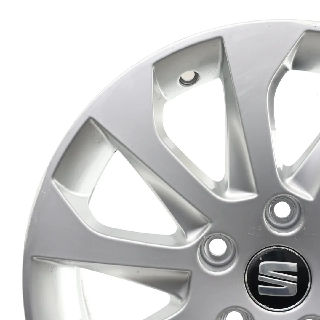 Mk3 5F Silver Wheel Rim Alloy 16" 6,5J ET:46 Star Spoke to Seat Leon with Part number 5F0601025A Seat Leon Mk3 5F Silver Wheel Rim Alloy 16" 6,5J ET:46 Star Spoke - SKU 5F0601025A-8 - Part number 5F0601025A