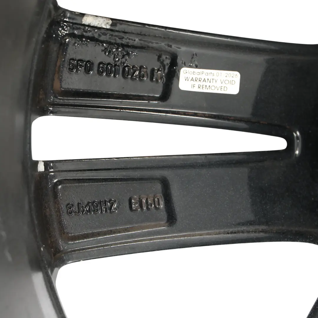 5F Cerchio In Lega Nero 19" 8J ET:50 per Seat Leon Cupra con numero di parte 5F0601025K Seat Leon Cupra 5F Cerchio In Lega Nero 19" 8J ET:50 - SKU 5F0601025K-2 - Numero di parte 5F0601025K