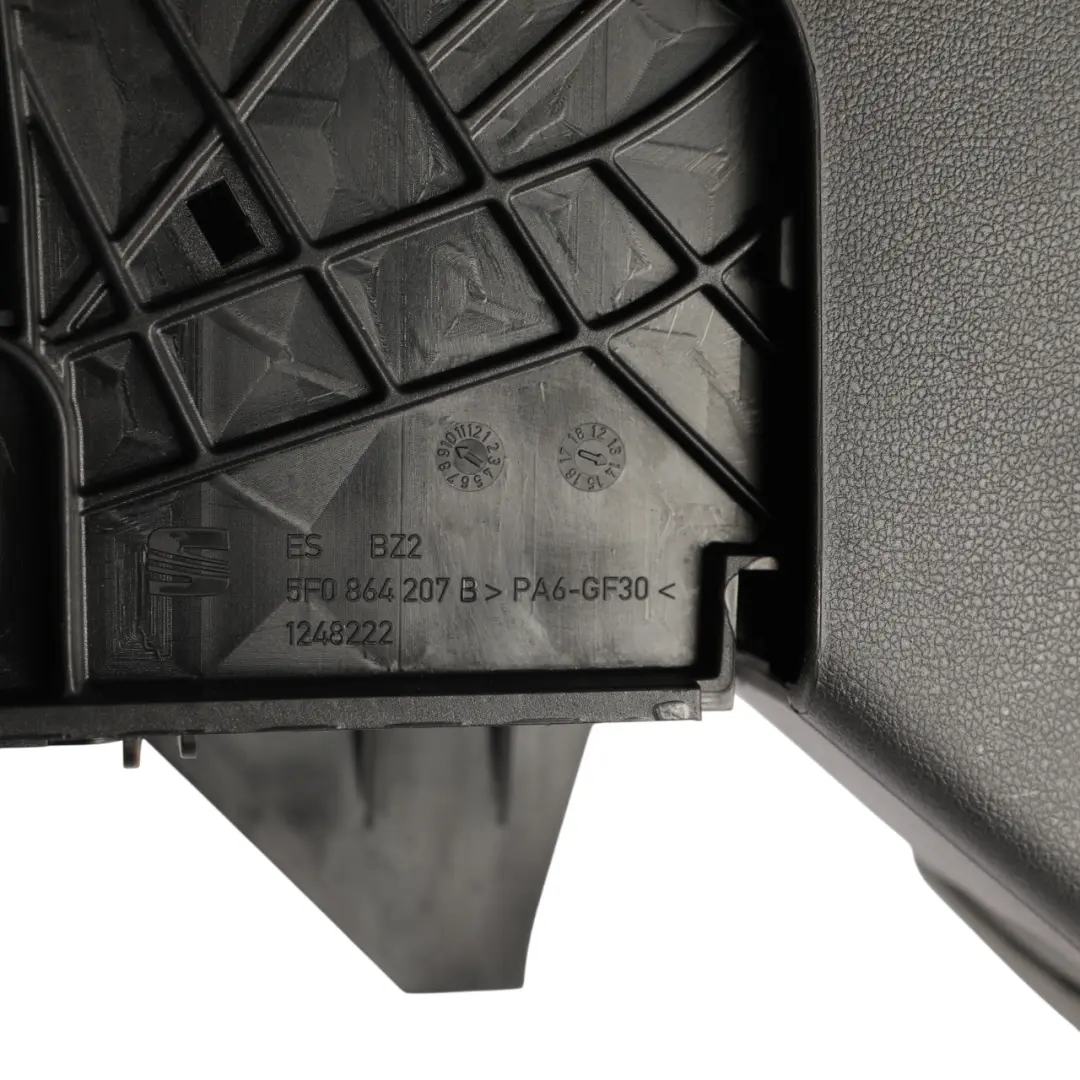 Seat Leon FR 5F Podłokietnik Konsoli Środkowej Skóra Czarny - SKU 5F0864207B - Numer Części 5F0864207B