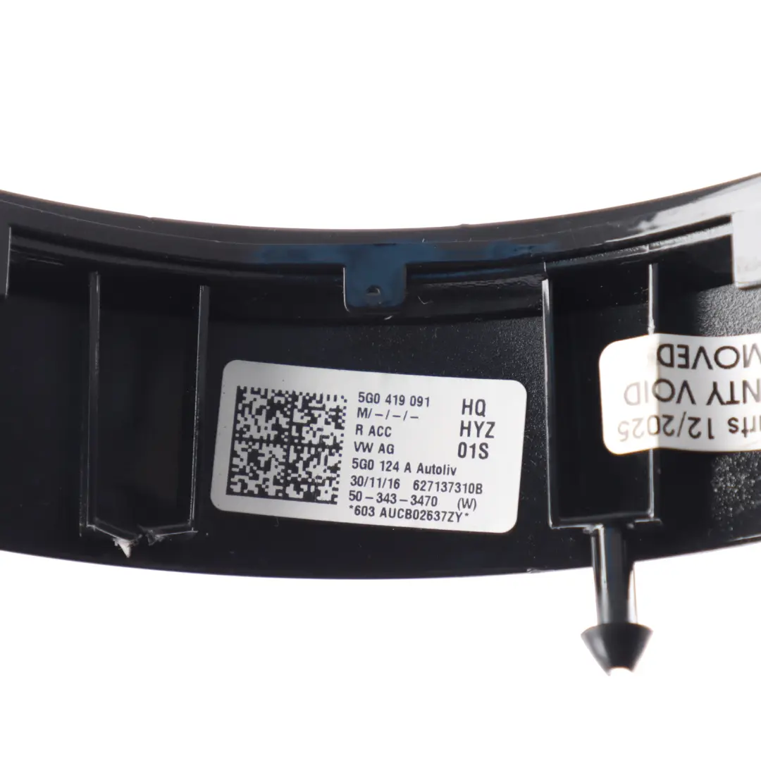 Volkswagen Golf VII Mk7 Multifunction Steering Wheel Frame Cover Trim - SKU 5G0419091-2 - Part number 5G0419091