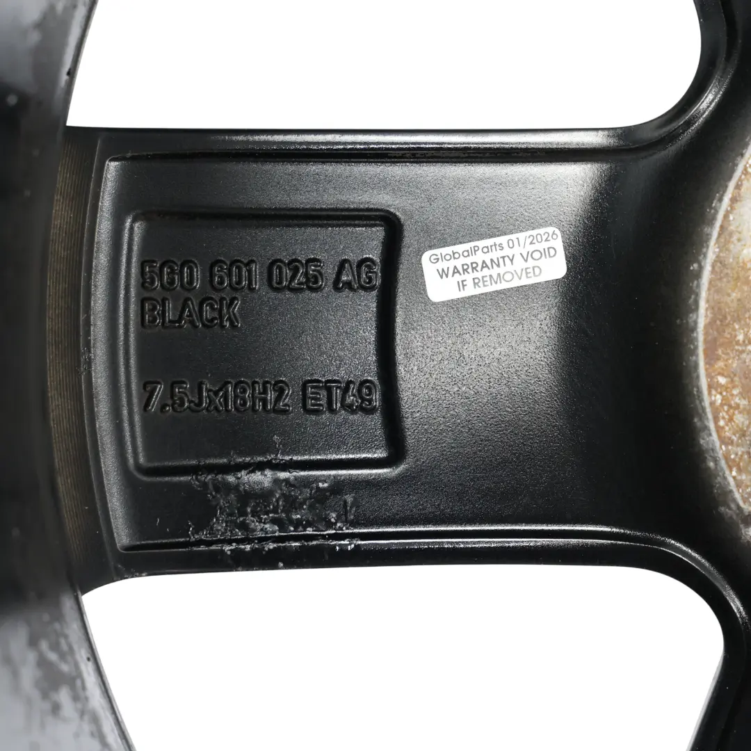 Volkswagen Golf Mk7 Bicolor Wheel Rim Alloy 18" 7.5J ET:49 - SKU 5G0601025AG-3 - Part number 5G0601025AG