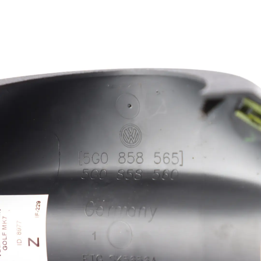 VW Volkswagen Golf R MK7 Steering Column Surround Cowling Trim Cover - SKU 5G0858565 - Part number 5G0858565