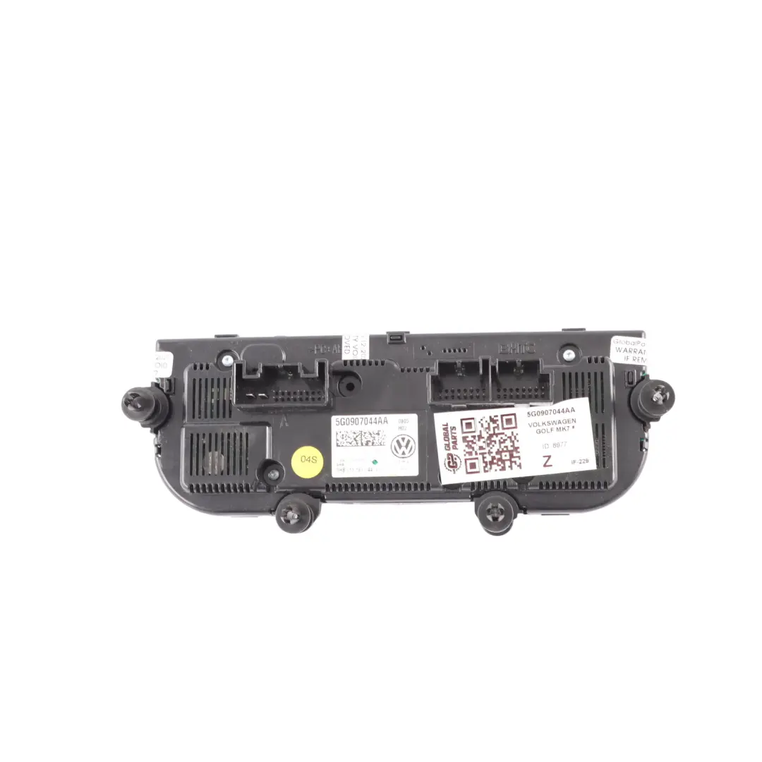 5G A/C Heater Control Panel Switch Unit to Volkswagen VW Golf Mk7 with Part number 5G0907044AA Volkswagen VW Golf Mk7 5G A/C Heater Control Panel Switch Unit - SKU 5G0907044AA - Part number 5G0907044AA