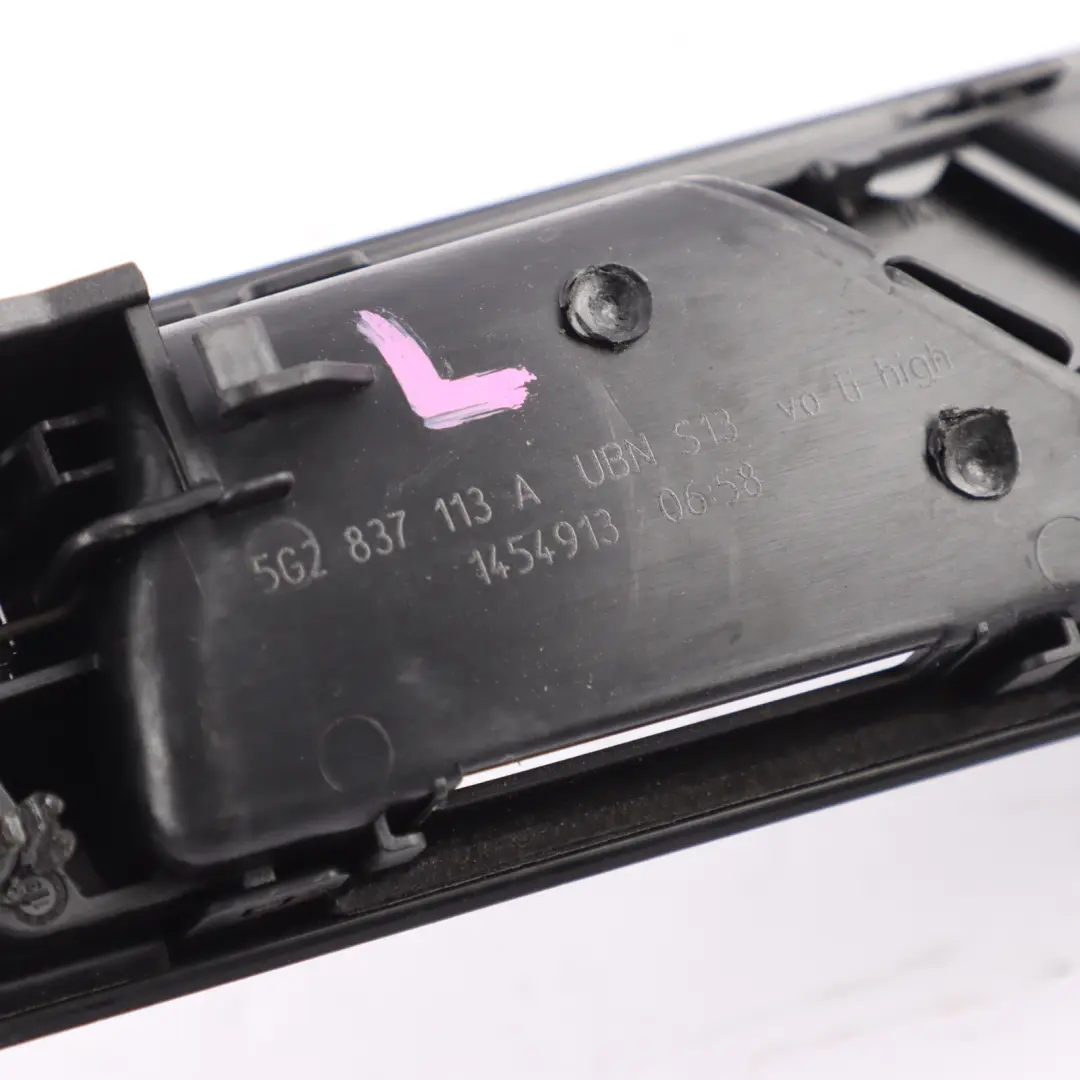 VW Volkswagen Golf Mk7 5G Door Panel Trim Alu Black Front Left N/S - SKU RHD-5G2837113A - Part number 5G2837113A