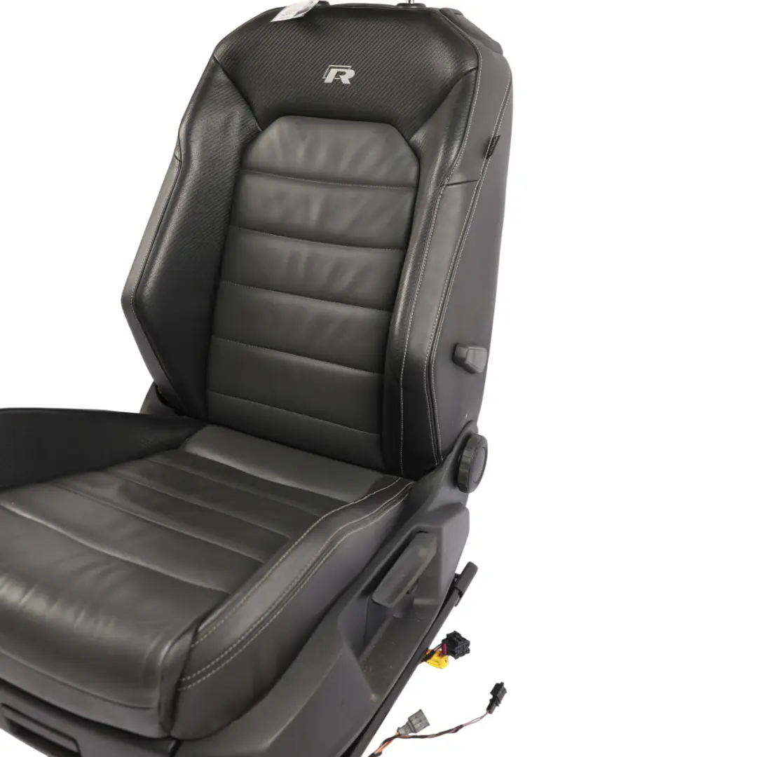 3Dr Front Seat Leather Anthracite Left N/S to Volkswagen Golf Mk7 R with Part number 5G3881805BT Volkswagen Golf Mk7 R 3Dr Front Seat Leather Anthracite Left N/S - SKU 5G3881805BT - Part number 5G3881805BT