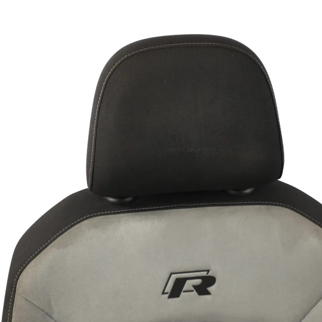 Volkswagen Golf VII R 5D Front Seat Heated Cloth Alcantara Black Grey Left N/S - SKU 5G4881806DM-1 - Part number 5G4881806DM