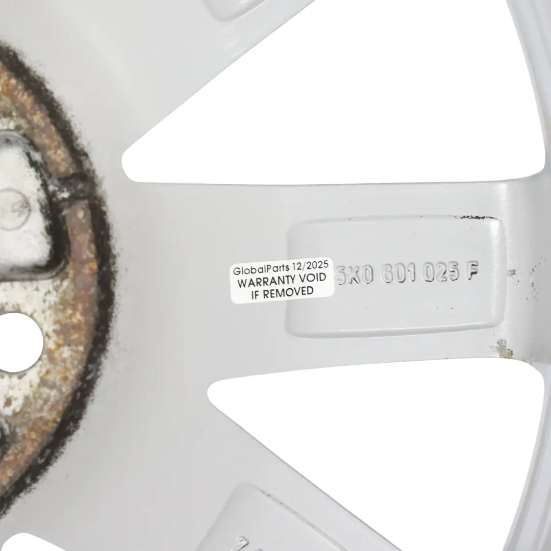 Mk6 Silver Wheel Alloy Rim 17" 7J ET:54 to Volkswagen Golf with Part number 5K0601025F Volkswagen Golf Mk6 Silver Wheel Alloy Rim 17" 7J ET:54 - SKU 5K0601025F - Part number 5K0601025F