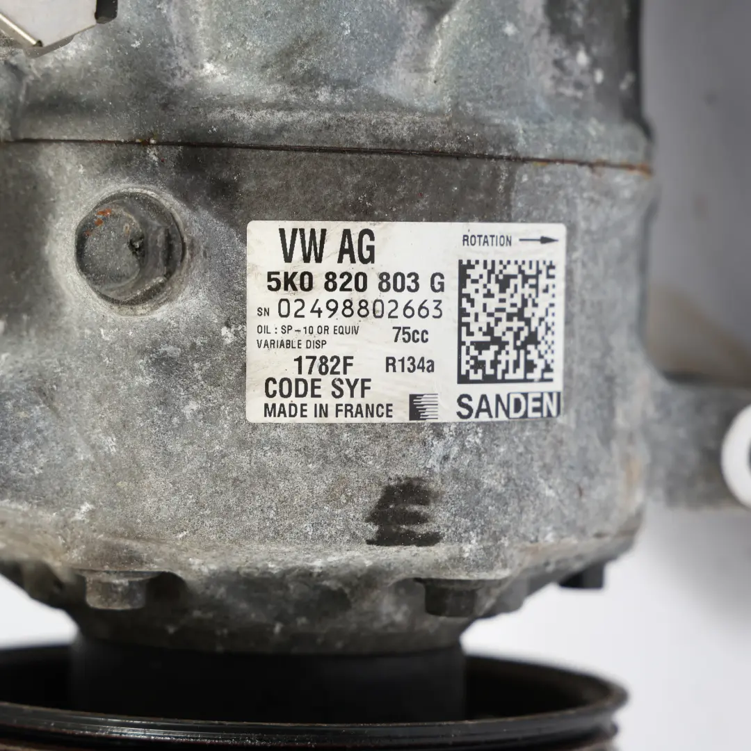 Audi Q3 8U Pompe De Compresseur De Climatisation - SKU 5K0820803G - Numéro de pièce 5K0820803G