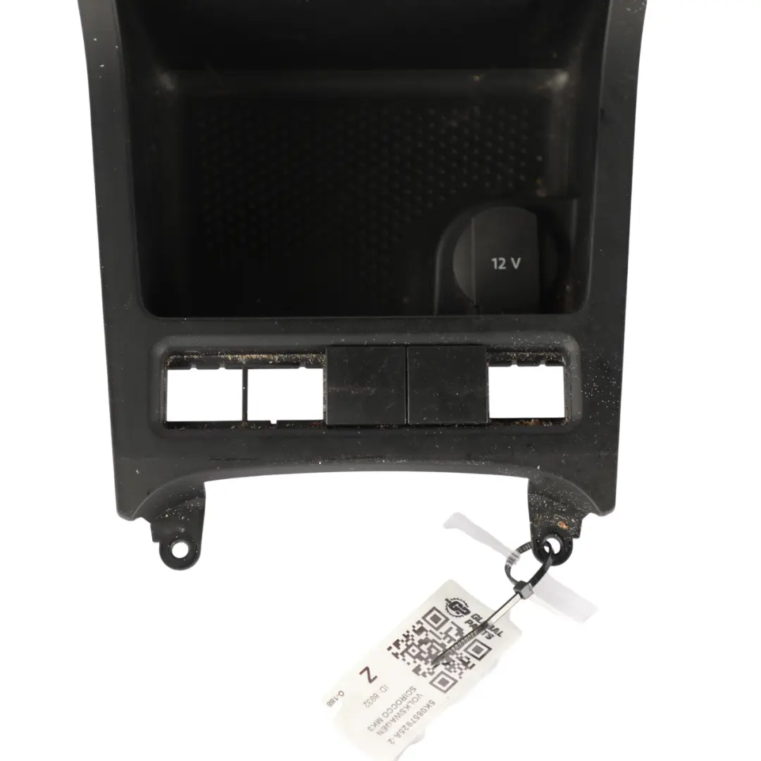 VW Scirocco Mk3 Centre Console Tray Storage 12V Socket Switch Panel - SKU 5K0857925A-2 - Part number 5K0857925A