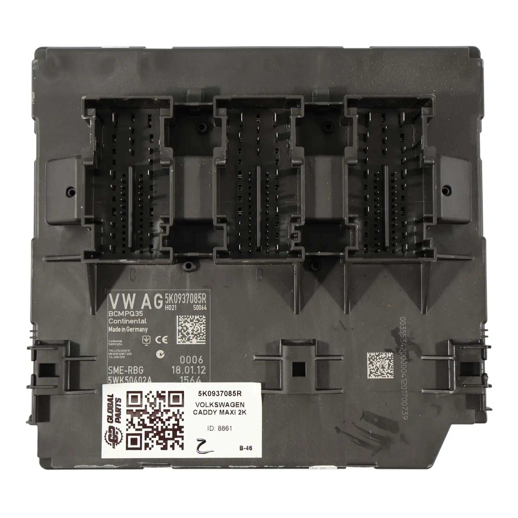 VW Volkswagen Caddy Maxi 2K Module Commande Carrosserie BCM 5K0937085R