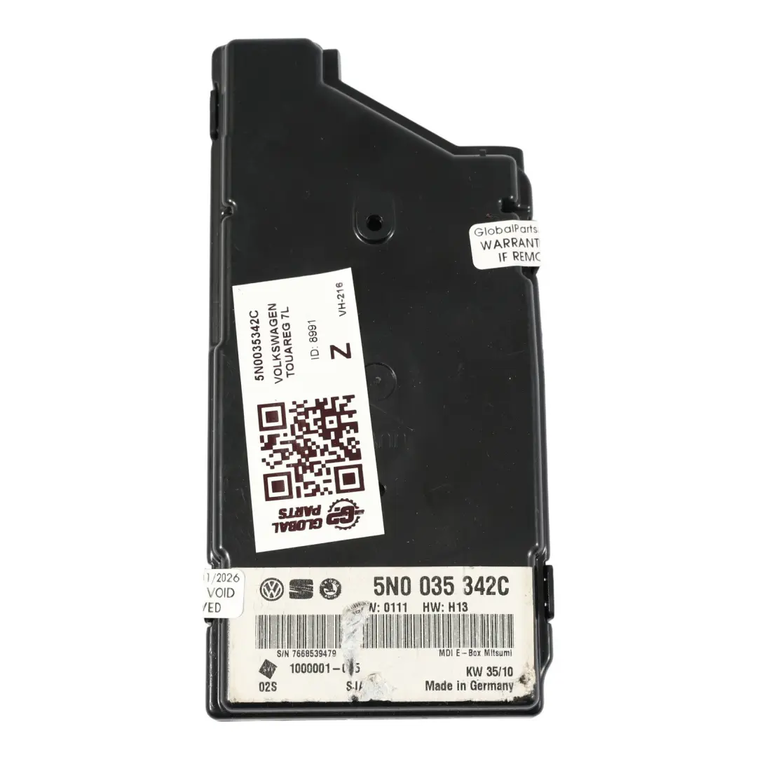 VW Touareg 7L Modulo Interfaccia Multimediale Unità Controllo Scatola - SKU 5N0035342C - Numero di parte 5N0035342C