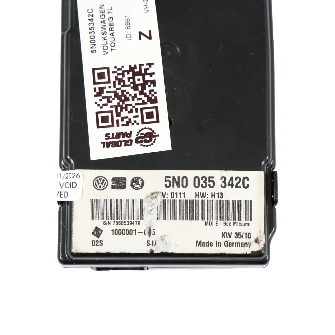 VW Volkswagen Touareg 7L Interfejs Multimedia Moduł Sterownik - SKU 5N0035342C - Numer Części 5N0035342C