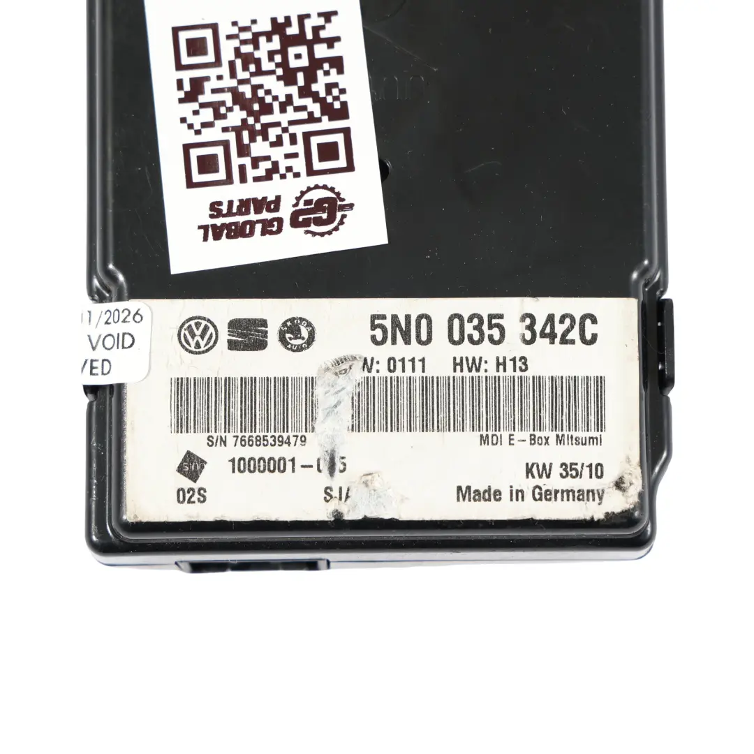 VW Volkswagen Touareg 7L Media Interface Module Control Unit Box - SKU 5N0035342C - Part number 5N0035342C