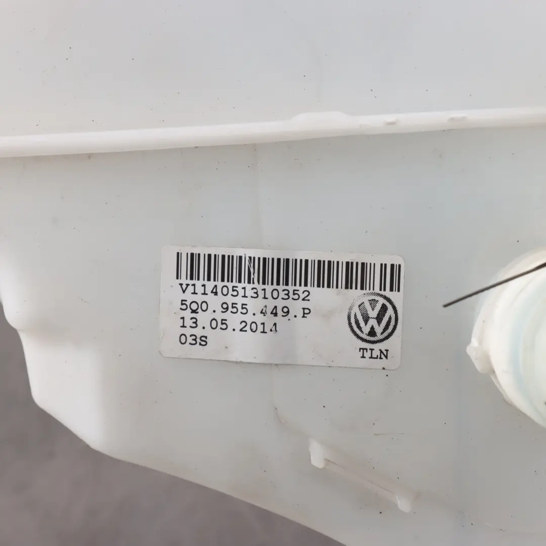 Audi A3 S3 8V Windshield Washer Fluid Reservoir Bottle Tank 5Q0955449AT - SKU 5Q0955449P - Part number 5Q0955449P