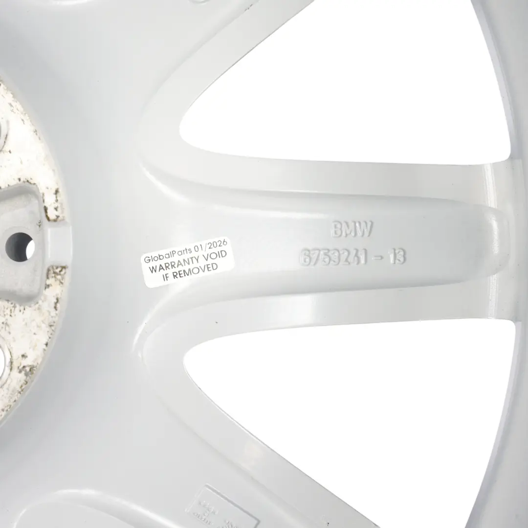 BMW E65 Front Silver Wheel Alloy Rim 19" Star Spoke 95 ET:24 9J - SKU 6753241-2 - Part number 6753241