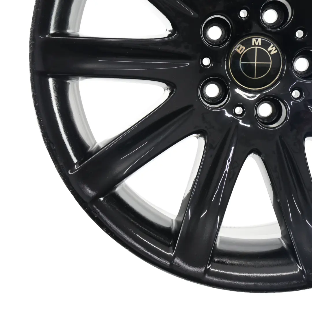 BMW E65 E66 Jante Arrière Noire Alliage 19" 10J ET:24 Rayons Étoile 95 - SKU 6753242-3 - Numéro de pièce 6753242