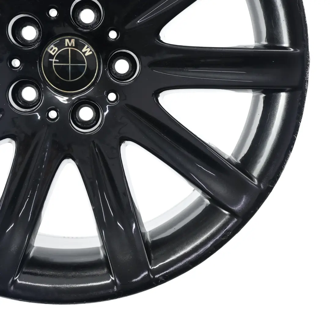 BMW E65 E66 Jante Arrière Noire Alliage 19" 10J ET:24 Rayons Étoile 95 - SKU 6753242-3 - Numéro de pièce 6753242