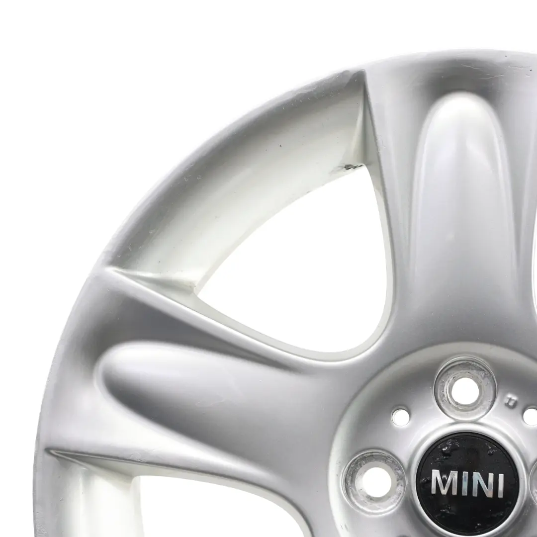 Mini Cooper One R50 R52 R53 Silver Wheel Alloy Rim 17" 7J ET:48 5-Star 91 - SKU 6763299-1 - Part number 6763299