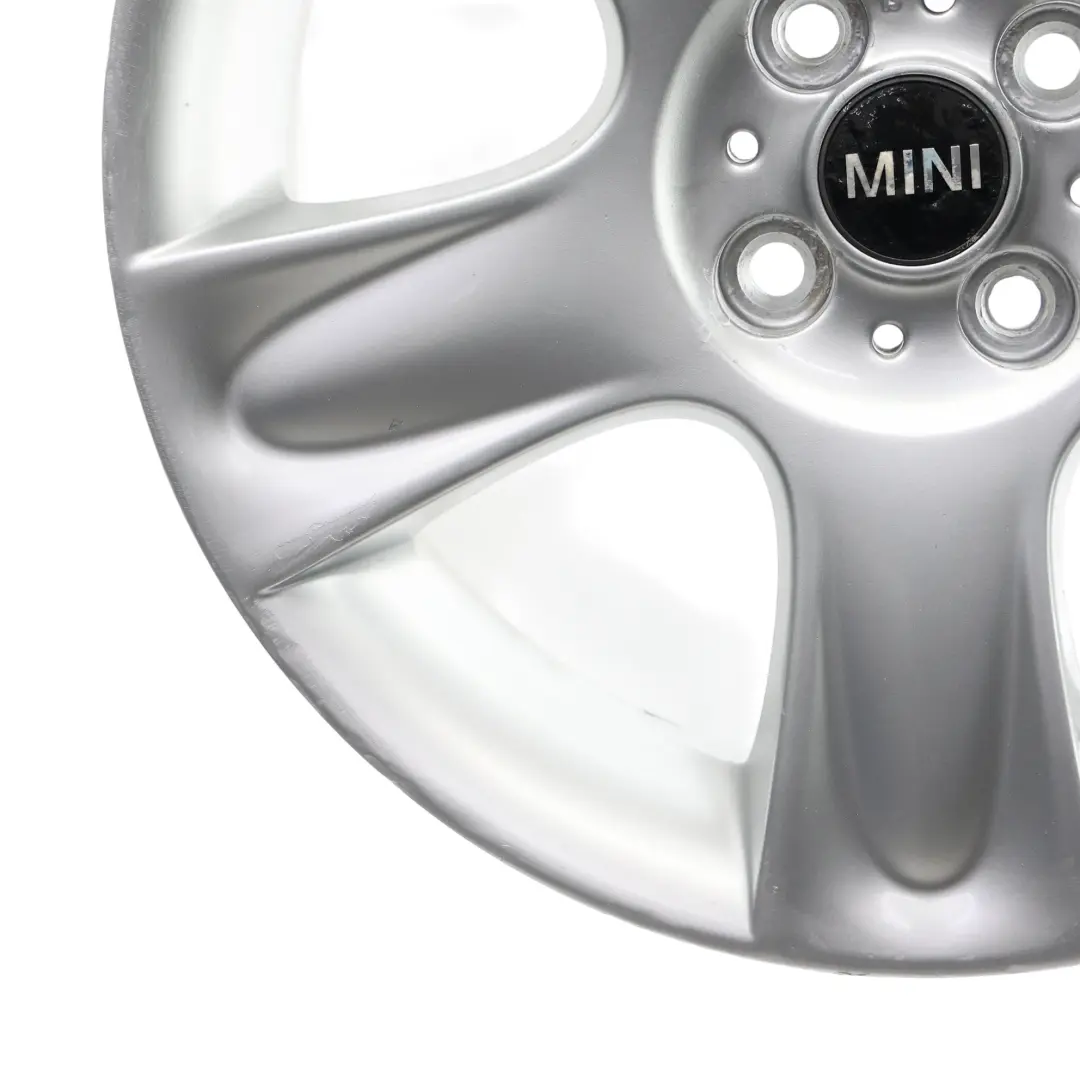 Llanta De aleacion plateada 17" 7J ET:48 5-Star 91 para Mini Cooper One R50 R52 R53 con número de pieza 6763299 Mini Cooper One R50 R52 R53 Llanta De aleacion plateada 17" 7J ET:48 5-Star 91 - SKU 6763299-2 - Número de pieza 6763299