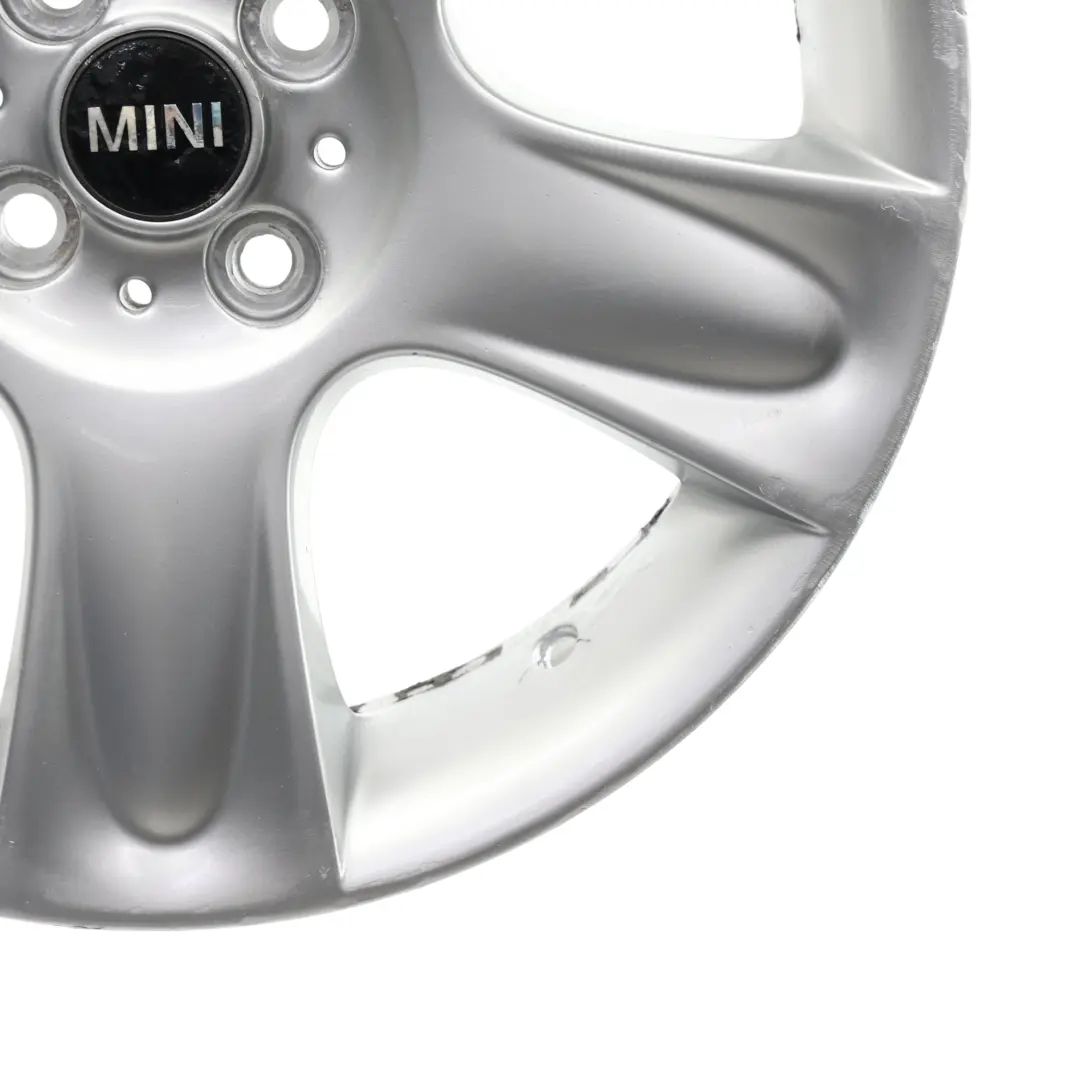 Silber Alu Felge 17" 7J ET:48 5 Star Bullet 91 für Mini Cooper One R50 R52 R53 mit Teilenummer 6763299 Mini Cooper One R50 R52 R53 Silber Alu Felge 17" 7J ET:48 5 Star Bullet 91 - SKU 6763299-2 - Teilenummer 6763299