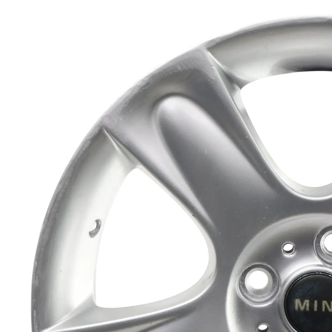 Alloy Rim 17" ET:48 7J 5-Star 91 to Mini Cooper R50 R52 R53 Silver Wheel with Part number 6763299 Mini Cooper R50 R52 R53 Silver Wheel Alloy Rim 17" ET:48 7J 5-Star 91 - SKU 6763299-6 - Part number 6763299