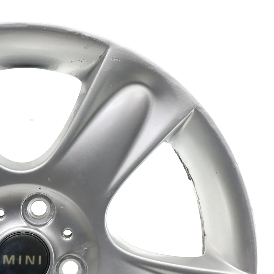 Mini Cooper R50 R52 R53 Silver Jante Alliage 17" ET:48 7J 5-Star 91 - SKU 6763299-6 - Numéro de pièce 6763299