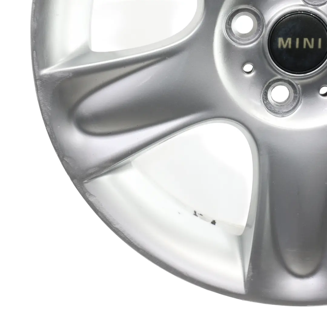 Alloy Rim 17" ET:48 7J 5-Star 91 to Mini Cooper R50 R52 R53 Silver Wheel with Part number 6763299 Mini Cooper R50 R52 R53 Silver Wheel Alloy Rim 17" ET:48 7J 5-Star 91 - SKU 6763299-6 - Part number 6763299