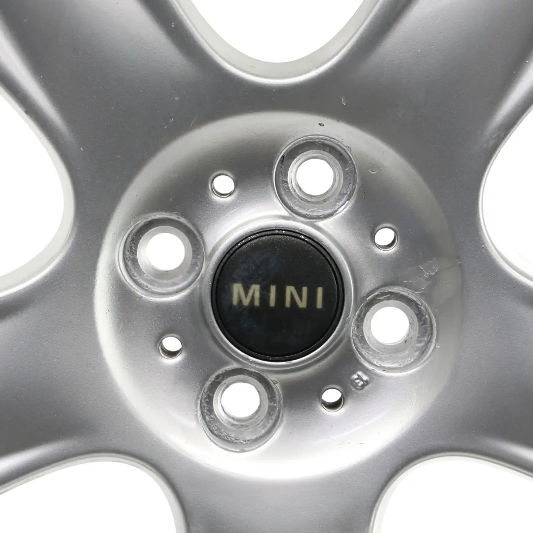 Mini R50 R52 R53 Silberne Leichtmetall felge 17" ET:48 7J 5-Star 91 - SKU 6763299-6 - Teilenummer 6763299