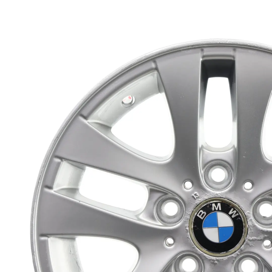 BMW E90 E91 Silberne Alufelge 16" Doppelspeiche 156 7J ET:34 6775595 - SKU 6765810-1 - Teilenummer 6765810